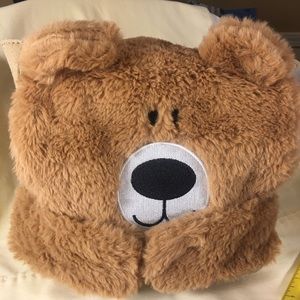 Cat & Jack Fuzzy bear backpack/bag New